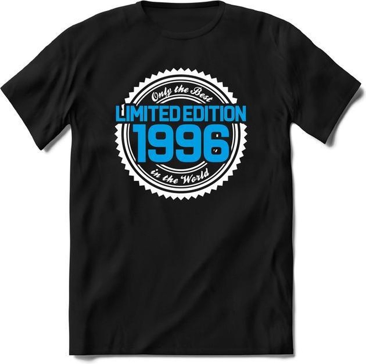 1996 Limited Edition | Feest Kado T-Shirt Heren - Dames | Wit - Blauw | Perfect Verjaardag Cadeau Shirt | Grappige Spreuken - Zinnen - Teksten |